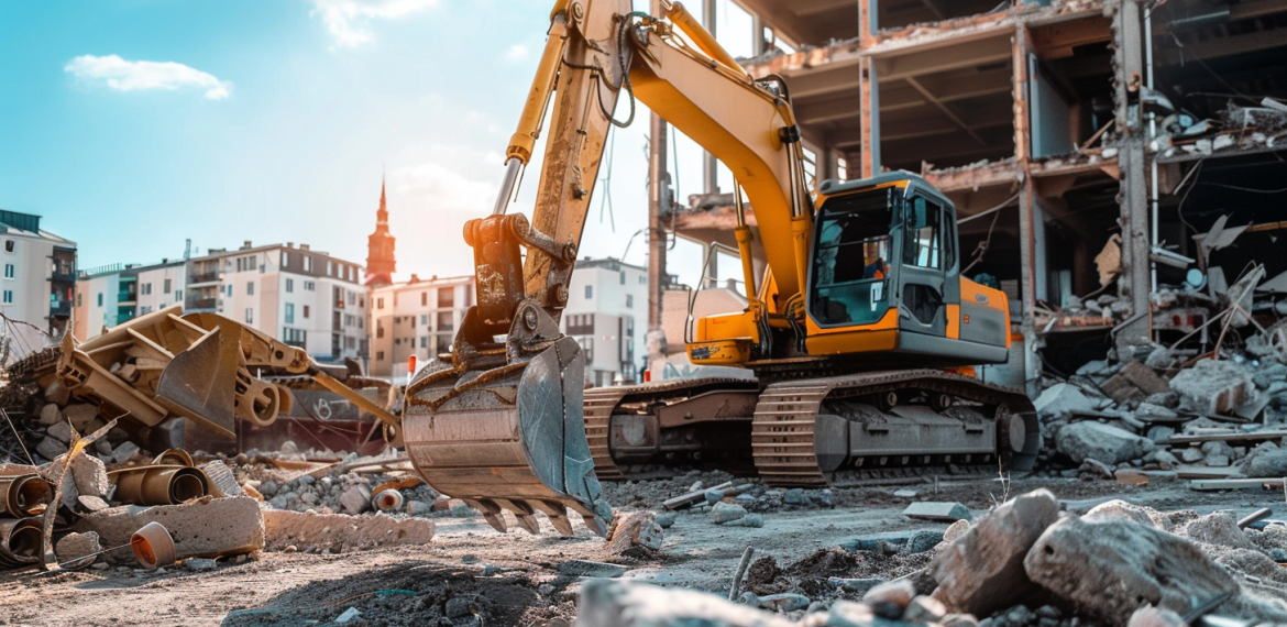 Demolition and construction works on a London site - building safety and risk management
